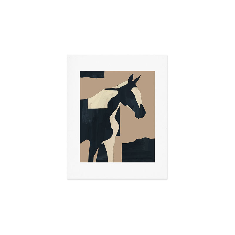 Abstract Minimal Horse 7 Art Print Gallery Image 1