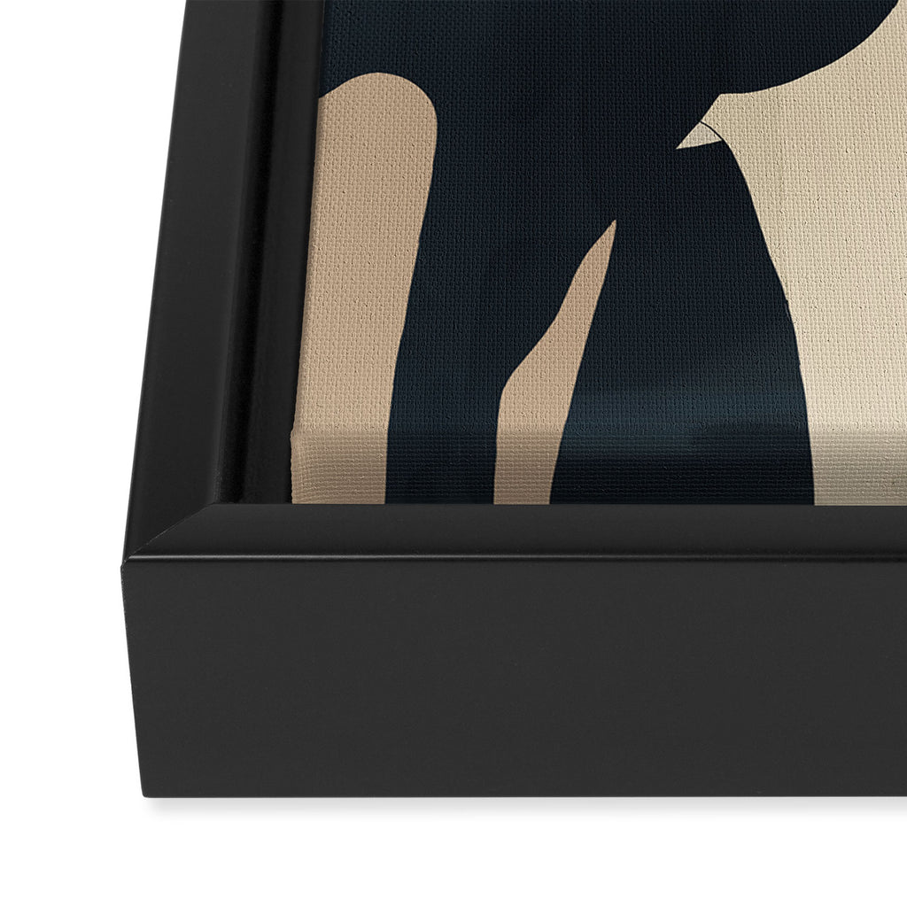 Abstract Minimal Horse 7 Framed Canvas Print Gallery Image 3