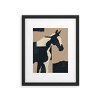 Abstract Minimal Horse 7 Framed Art Print Gallery Image 5