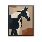 Abstract Minimal Horse 8 Framed Canvas Print Gallery Image 6