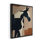 Abstract Minimal Horse 8 Framed Canvas Print Gallery Image 2