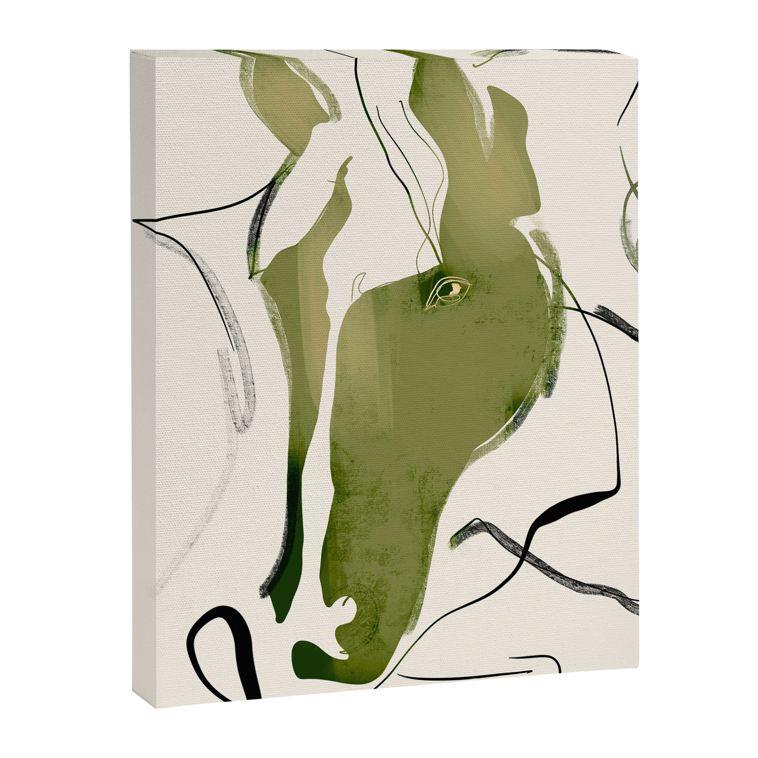 Abstract Minimal Horse Canvas Print Gallery Image 6