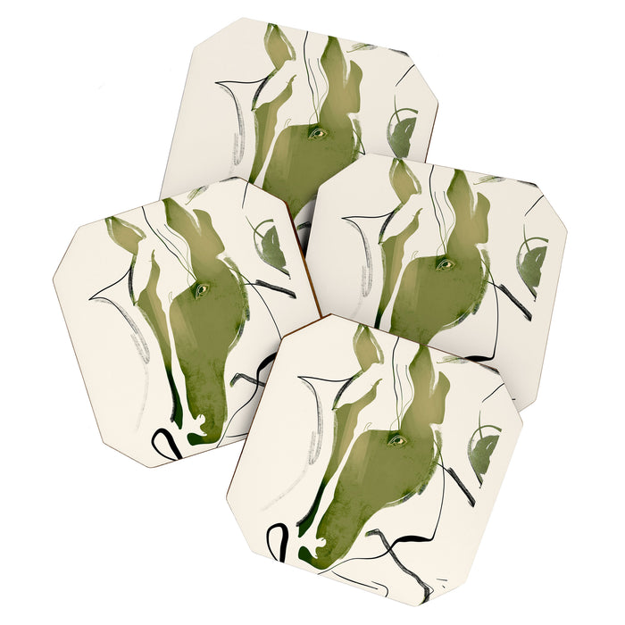 Abstract Minimal Horse Coaster Gallery Image 1