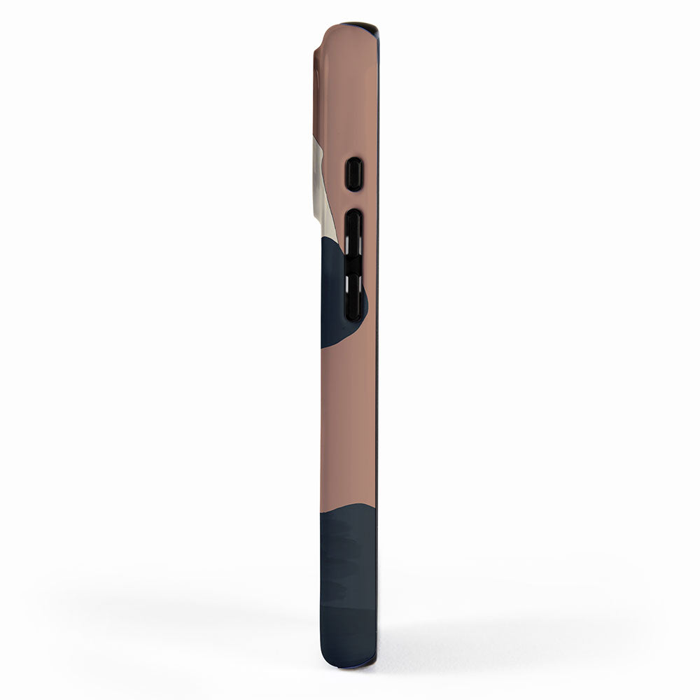 Abstract Minimal Horse Mocha Mousse iPhone Case Gallery Image 2