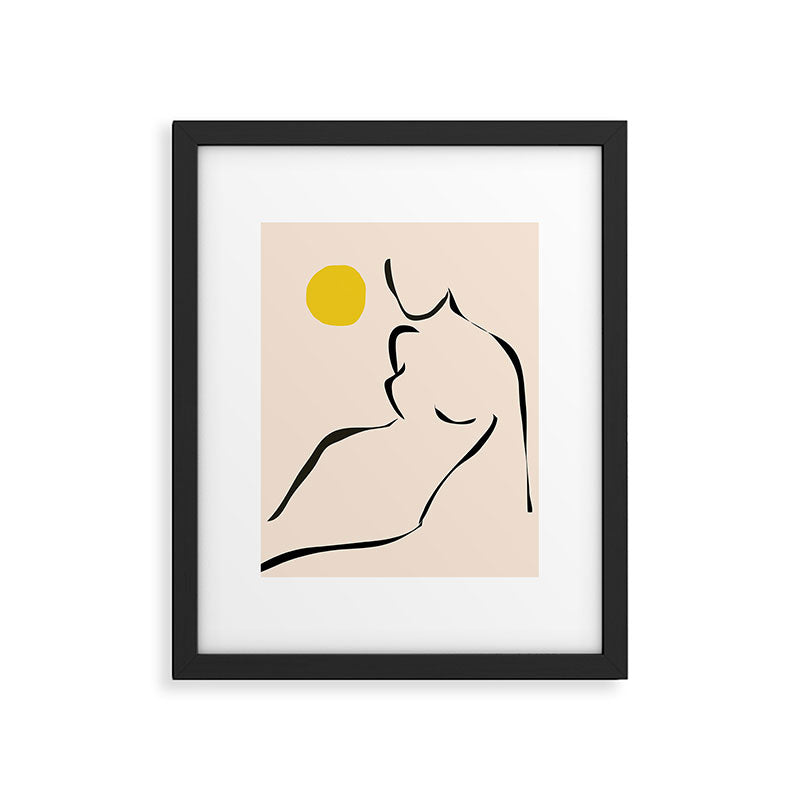 abstract minimal nude Framed Art Print Gallery Image 4