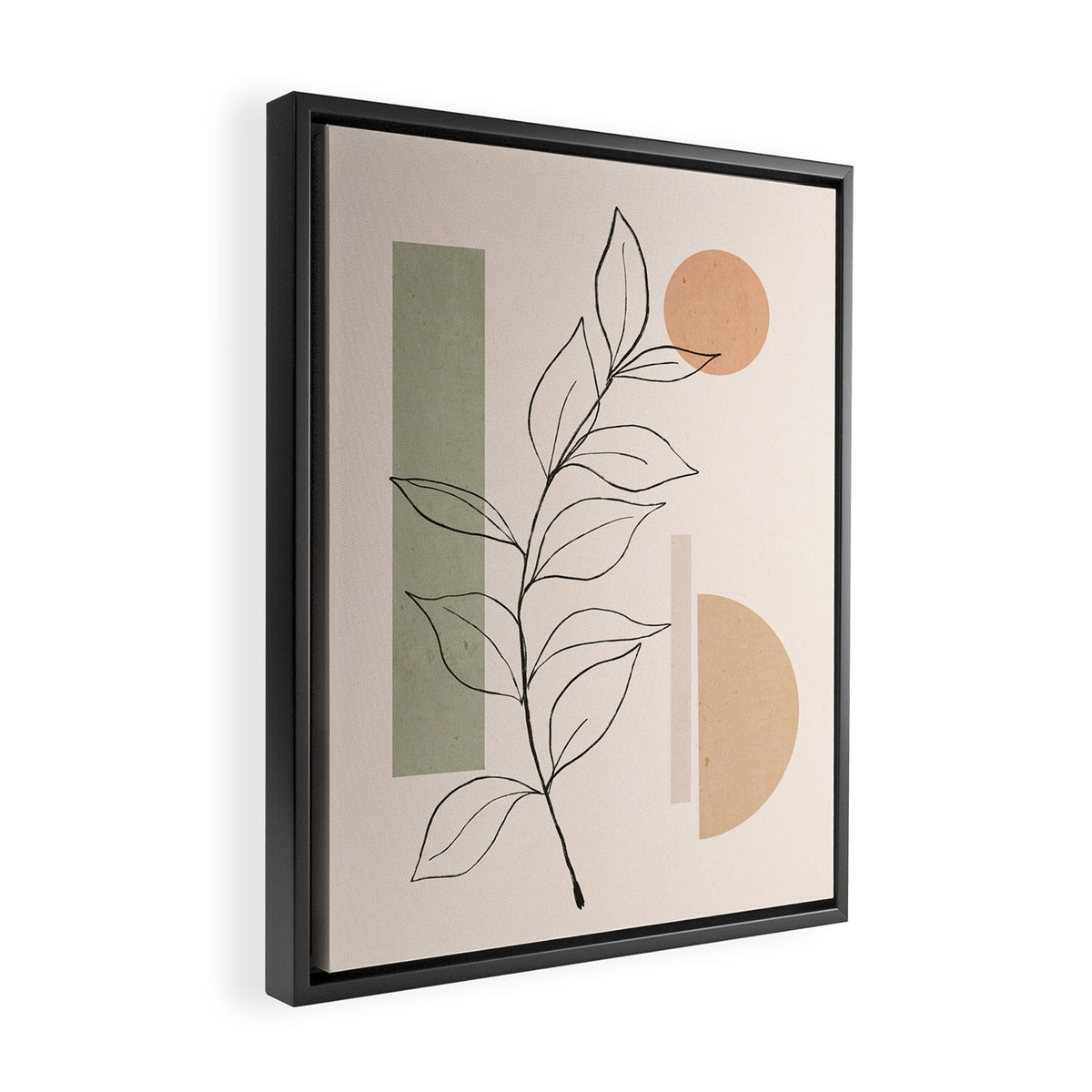 Abstract Minimal -Plant 11 Framed Canvas Print Gallery Image 2