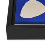 Abstract Minimal -Plant 3-2  Cobalt Blue Framed Canvas Print Gallery Image 3