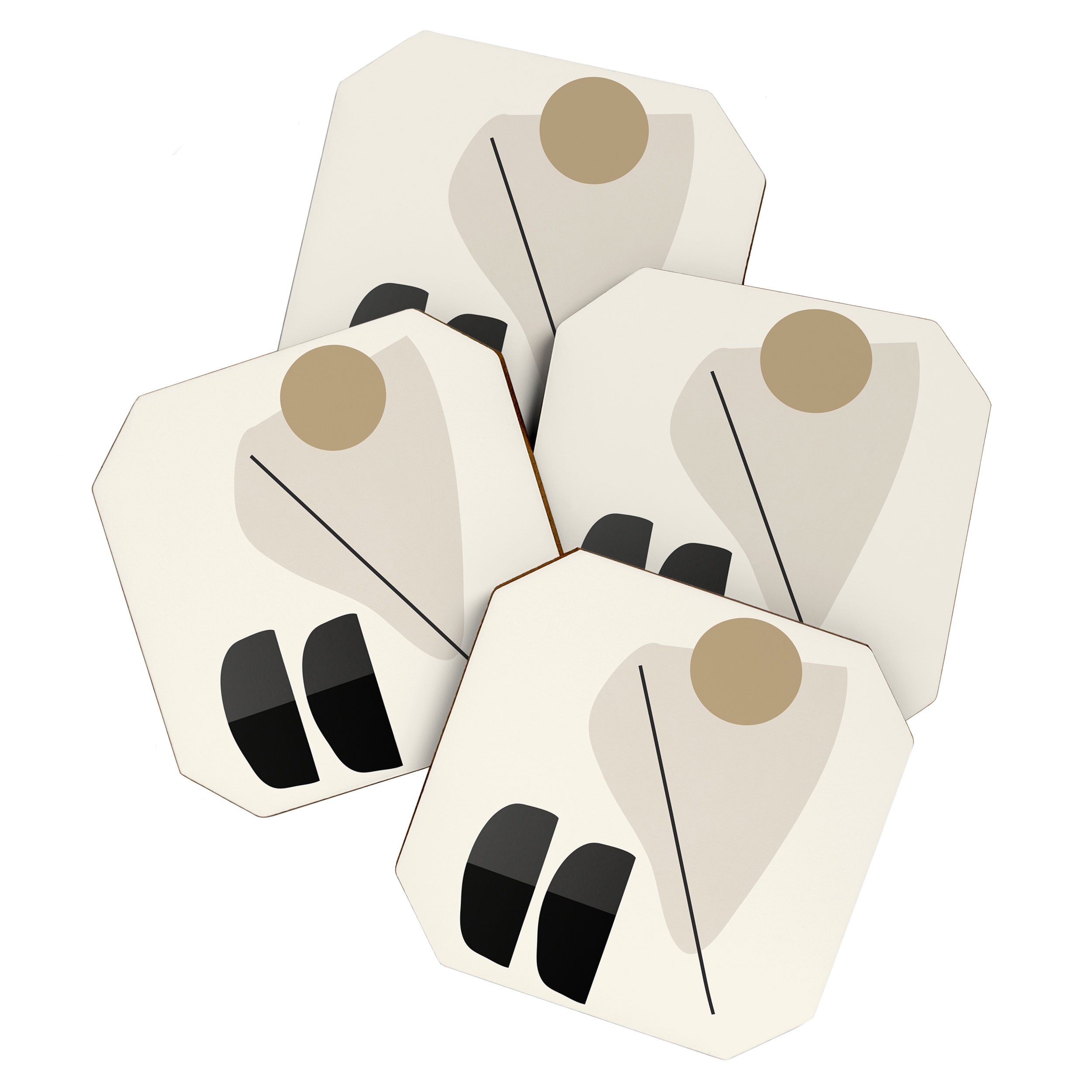 Abstract Minimal Shapes 107 Coaster Gallery Image 1