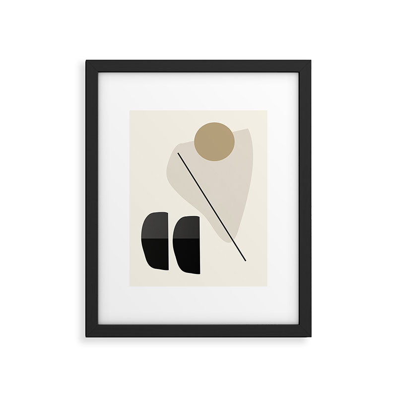 Abstract Minimal Shapes 107 Framed Art Print Gallery Image 5