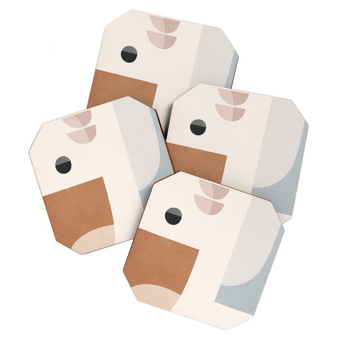 Abstract Minimal Shapes 12 Coaster Gallery Image 1