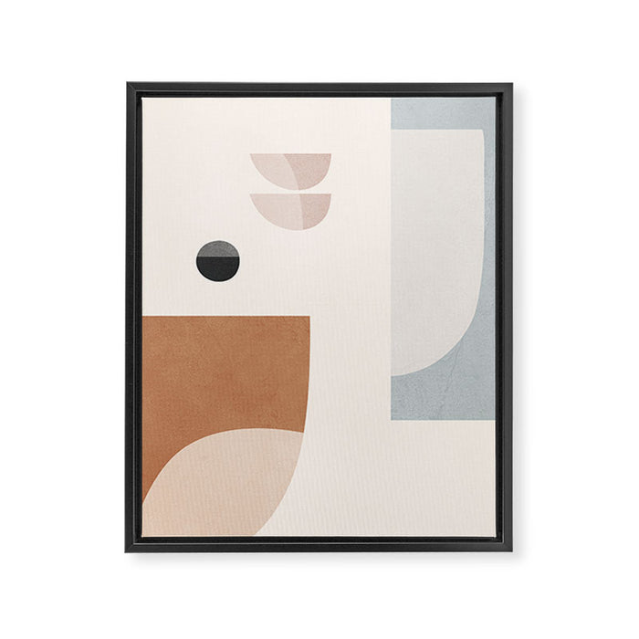 Abstract Minimal Shapes 12 Framed Canvas Print Gallery Image 1