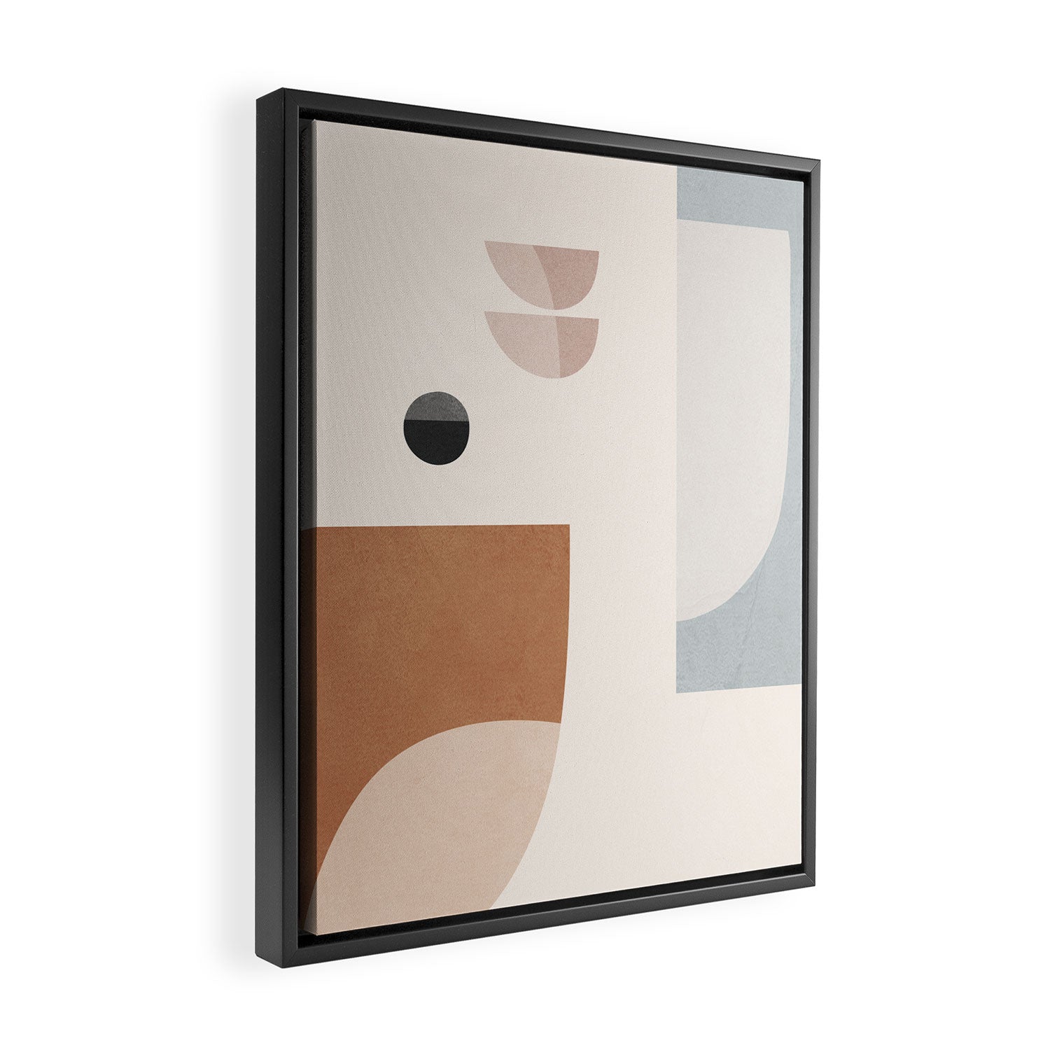 Abstract Minimal Shapes 12 Framed Canvas Print Gallery Image 2