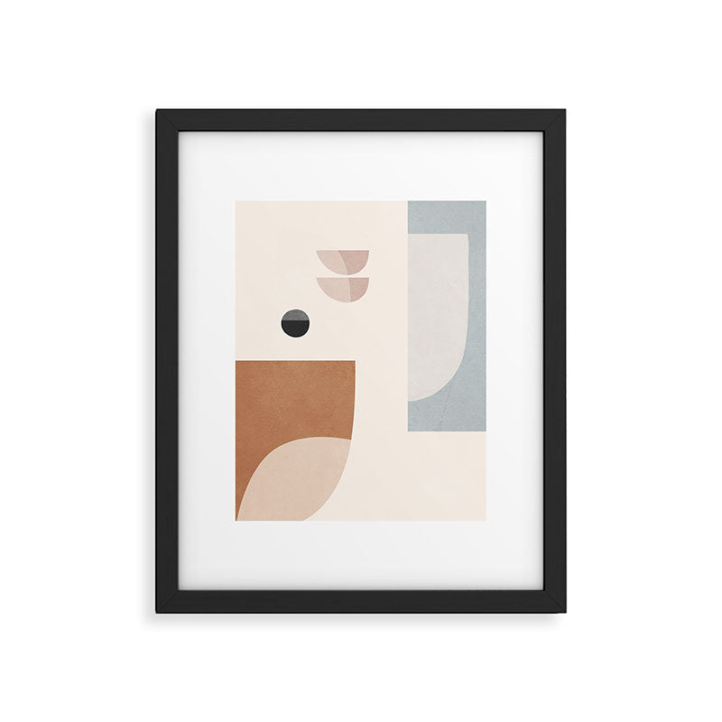 Abstract Minimal Shapes 12 Framed Art Print Gallery Image 4