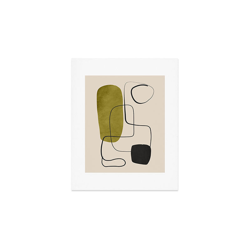 Abstract Minimal Shapes 126 Art Print