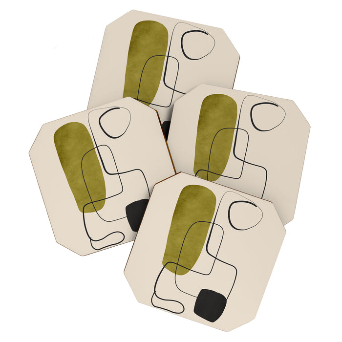 Abstract Minimal Shapes 126 Coaster Gallery Image 1