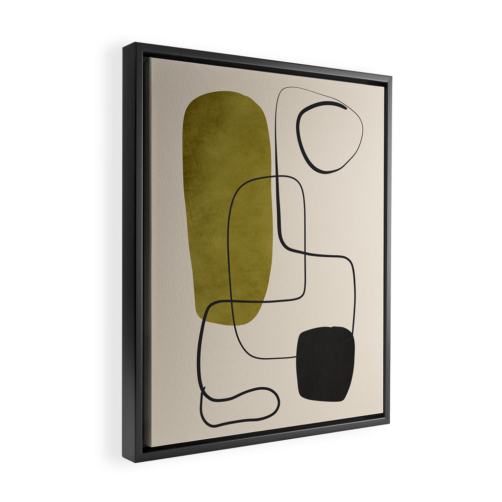 Abstract Minimal Shapes 126 Framed Canvas Print Gallery Image 2
