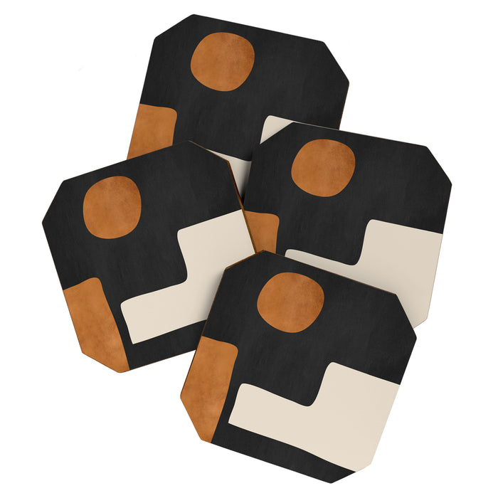 Abstract Minimal Shapes 128 Coaster Gallery Image 1