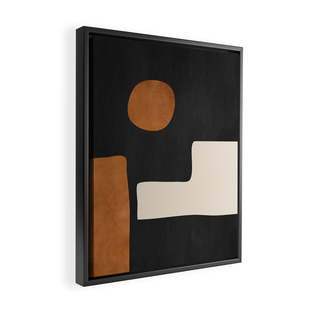 Abstract Minimal Shapes 128 Framed Canvas Print Gallery Image 2