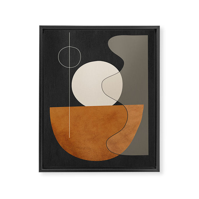 Abstract Minimal Shapes 129 Framed Canvas Print Gallery Image 1