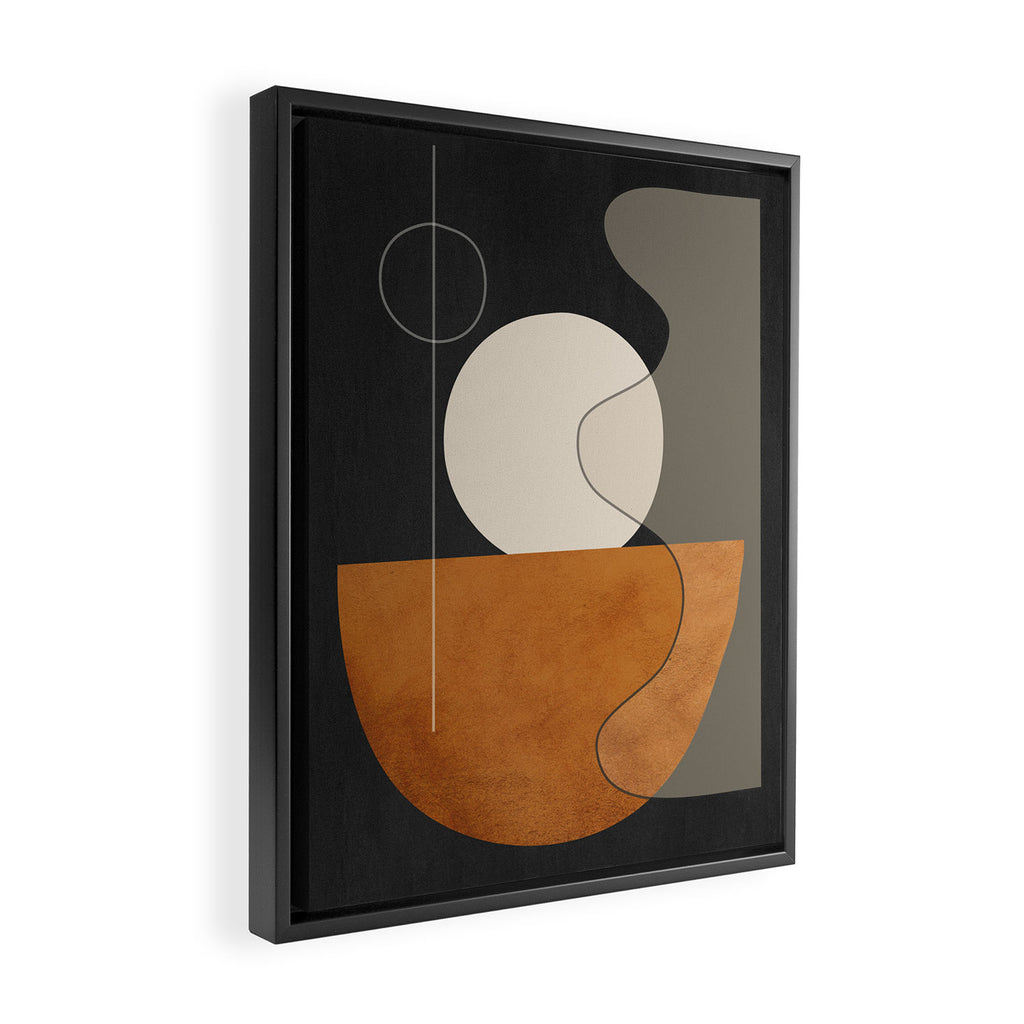Abstract Minimal Shapes 129 Framed Canvas Print Gallery Image 2