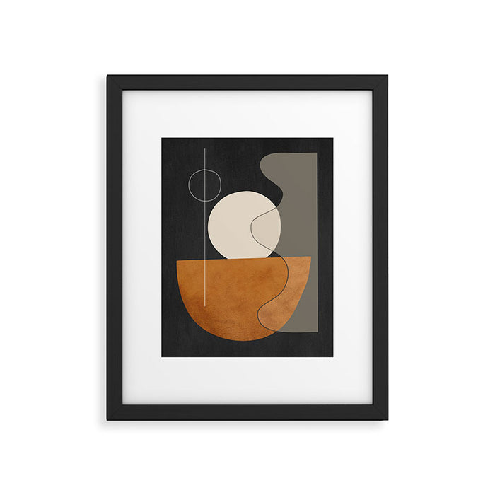 Abstract Minimal Shapes 129 Framed Art Print Gallery Image 1