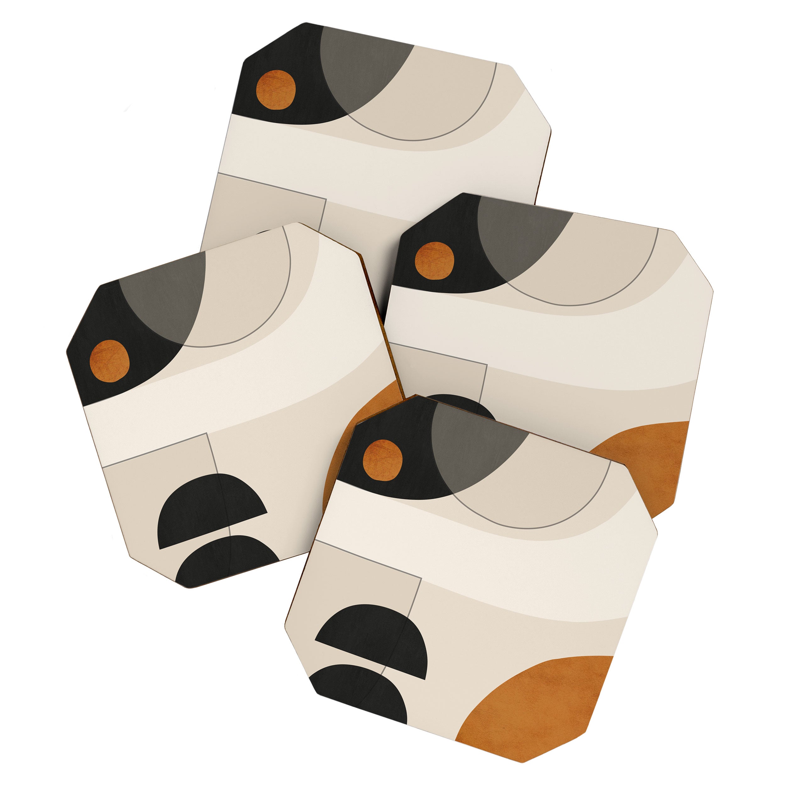 Abstract Minimal Shapes 133 Coaster Gallery Image 1