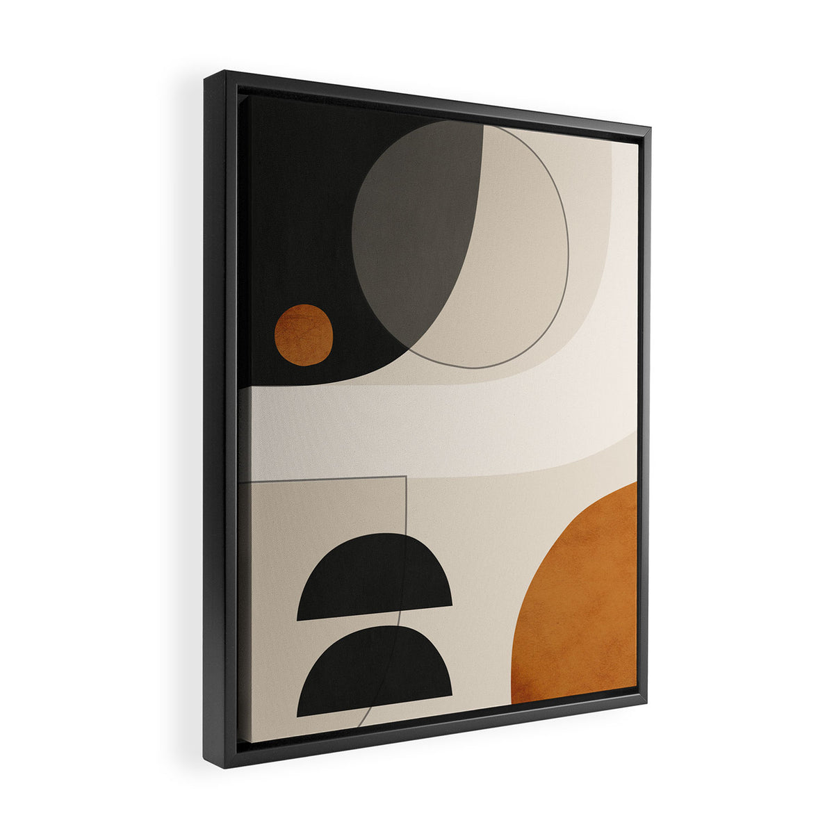 Abstract Minimal Shapes 133 Framed Canvas Print Gallery Image 2