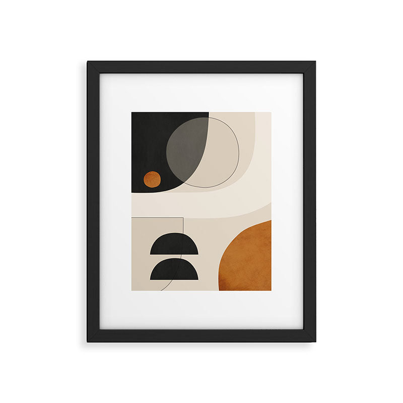 Abstract Minimal Shapes 133 Framed Art Print Gallery Image 4