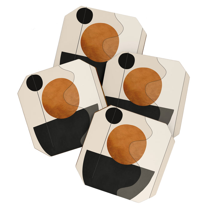 Abstract Minimal Shapes 135 Coaster Gallery Image 1