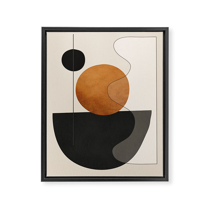 Abstract Minimal Shapes 135 Framed Canvas Print Gallery Image 1