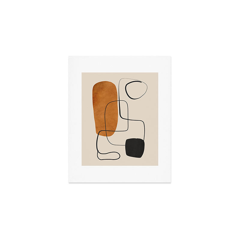 Abstract Minimal Shapes 137 Art Print Gallery Image 1