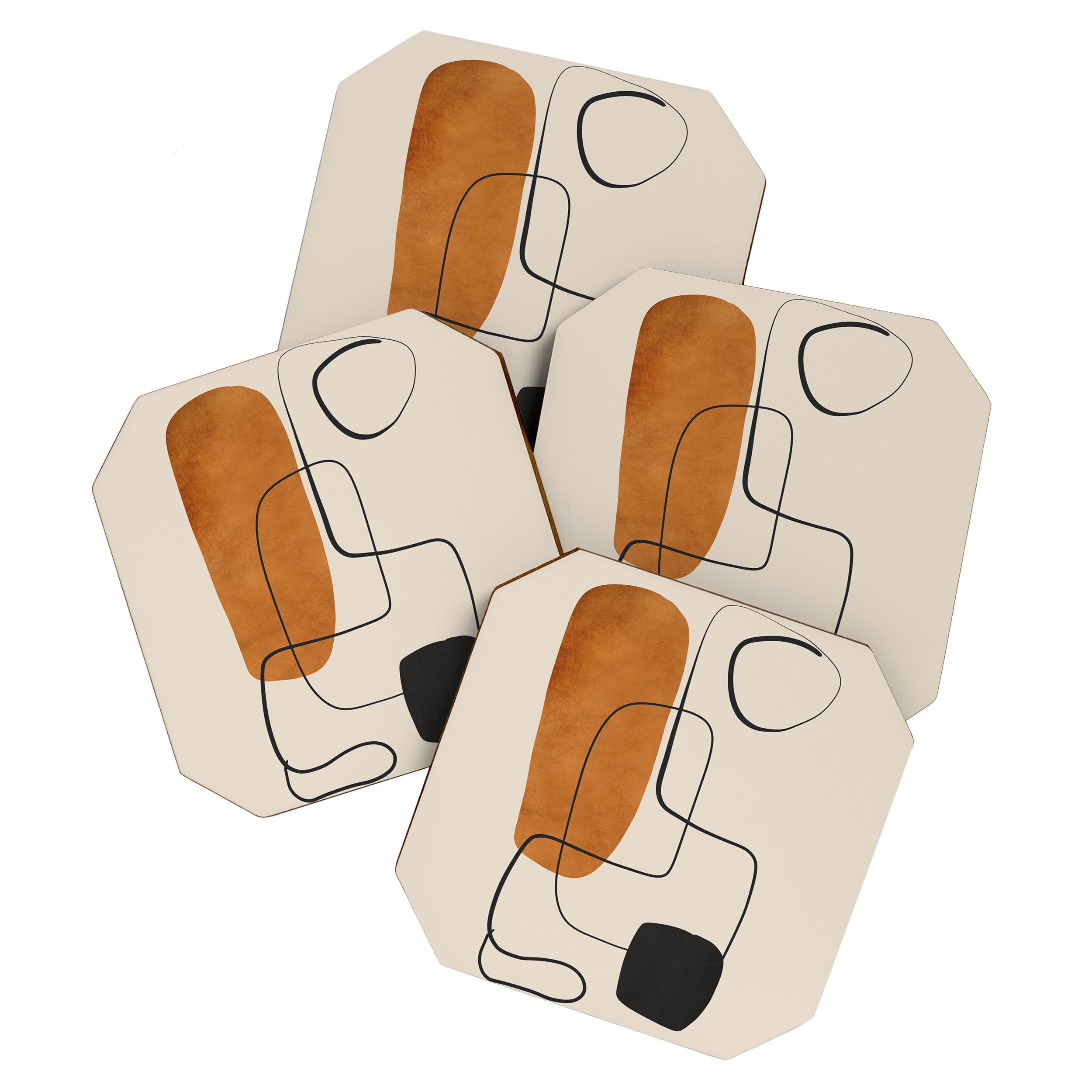Abstract Minimal Shapes 137 Coaster Gallery Image 1