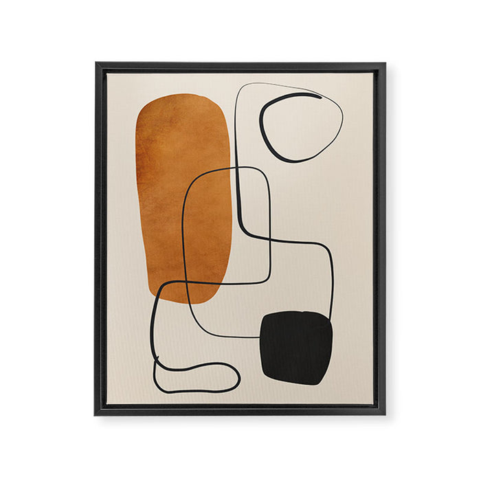 Abstract Minimal Shapes 137 Framed Canvas Print Gallery Image 1