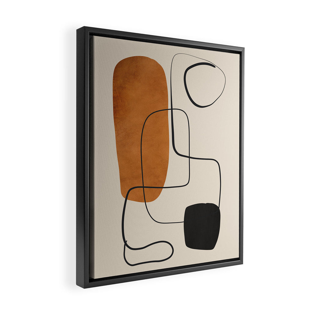 Abstract Minimal Shapes 137 Framed Canvas Print Gallery Image 2