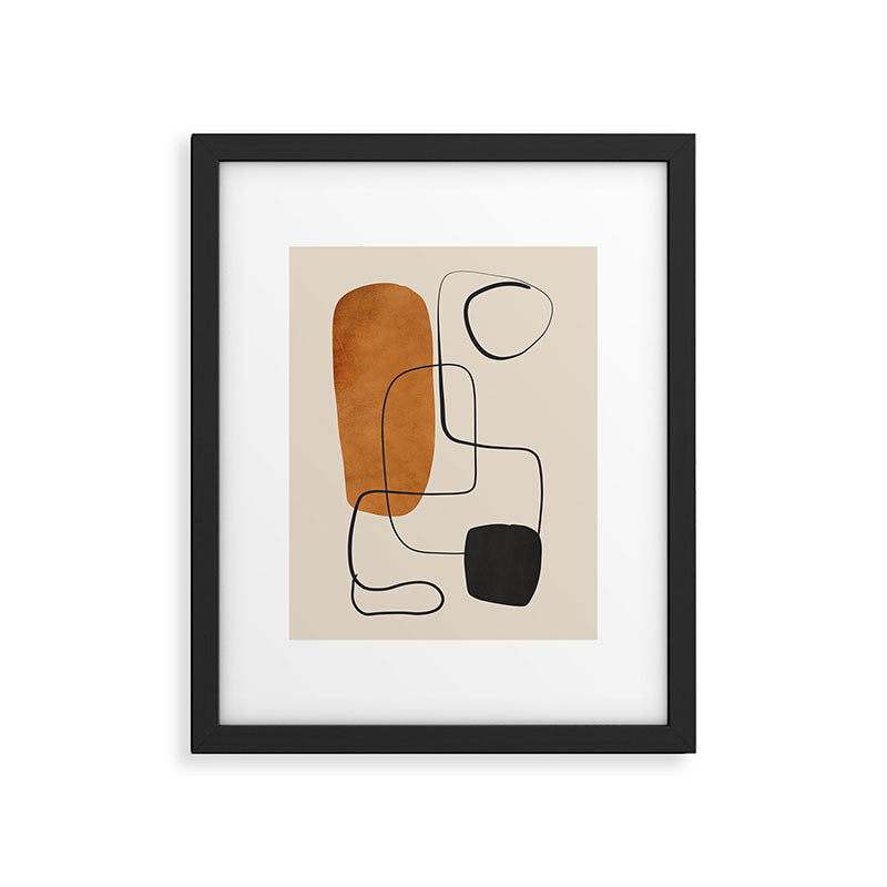 Abstract Minimal Shapes 137 Framed Art Print Gallery Image 5