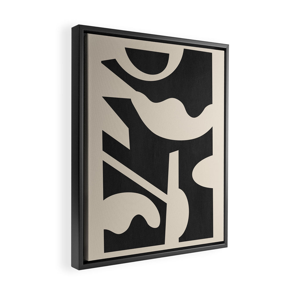 Abstract Minimal Shapes 139 Framed Canvas Print Gallery Image 2