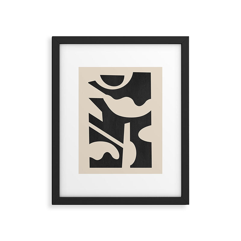 Abstract Minimal Shapes 139 Framed Art Print Gallery Image 5