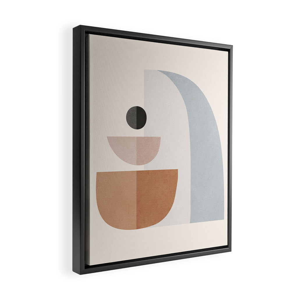 Abstract Minimal Shapes 14 Framed Canvas Print Gallery Image 2
