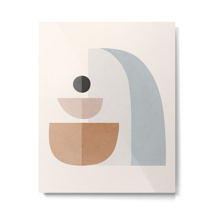 Abstract Minimal Shapes 14 Metal Print Gallery Image 1