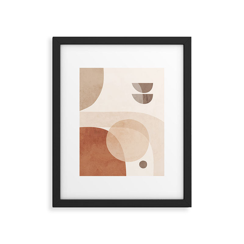 Abstract Minimal Shapes 16 Framed Art Print Gallery Image 4