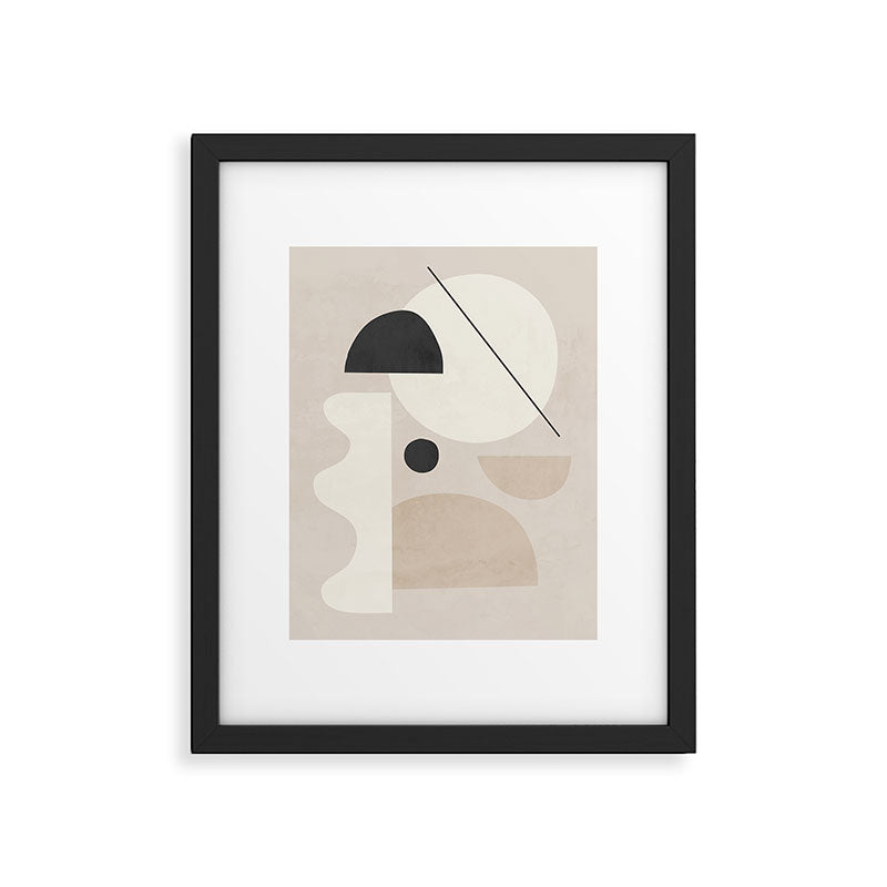 Abstract Minimal Shapes 25 Framed Art Print Gallery Image 5