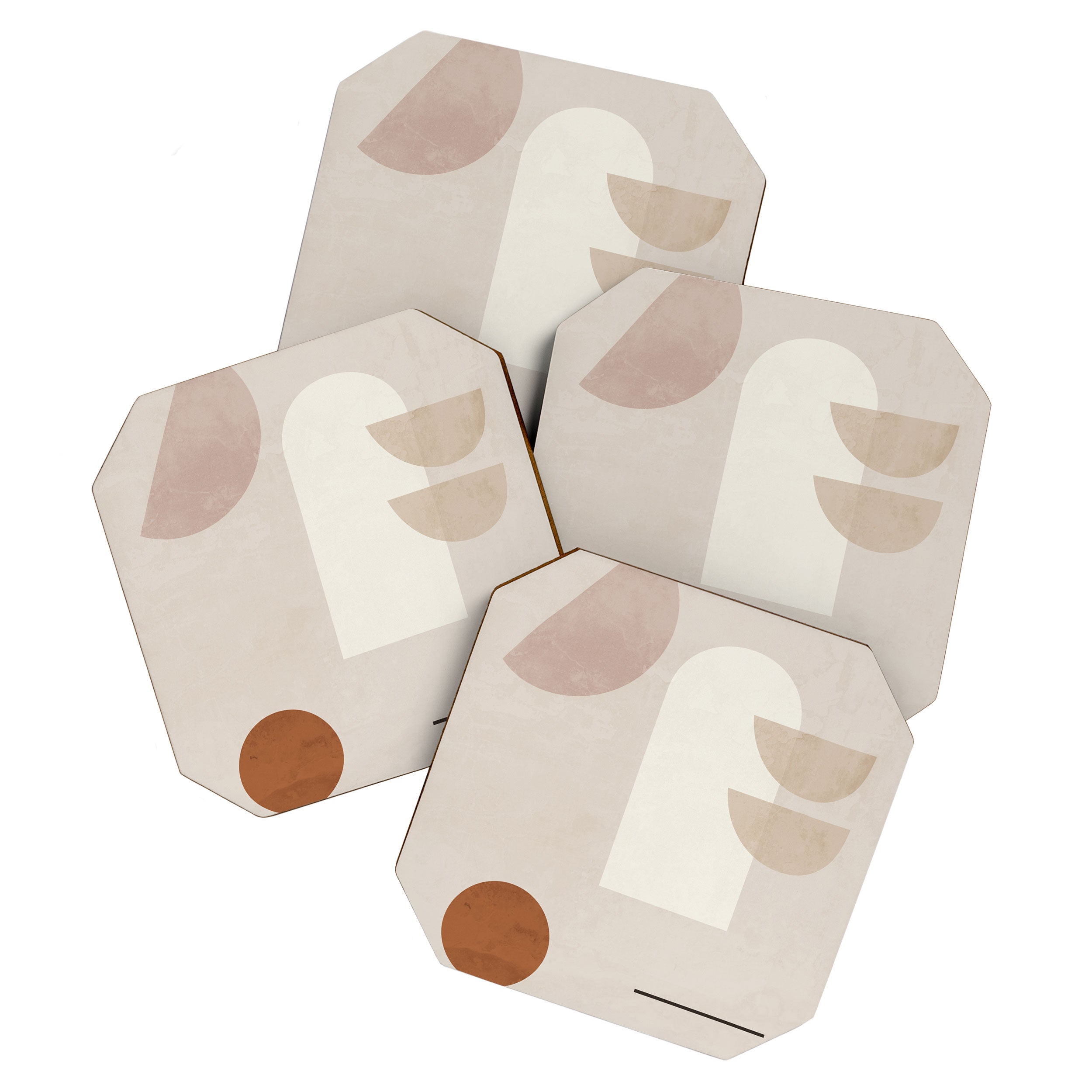 Abstract Minimal Shapes 21 Coaster Gallery Image 1