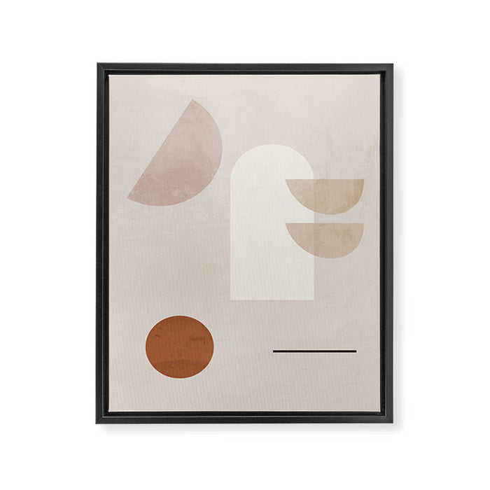 Abstract Minimal Shapes 21 Framed Canvas Print Gallery Image 1