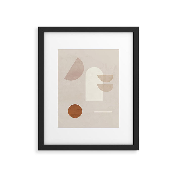 Abstract Minimal Shapes 21 Framed Art Print Gallery Image 1