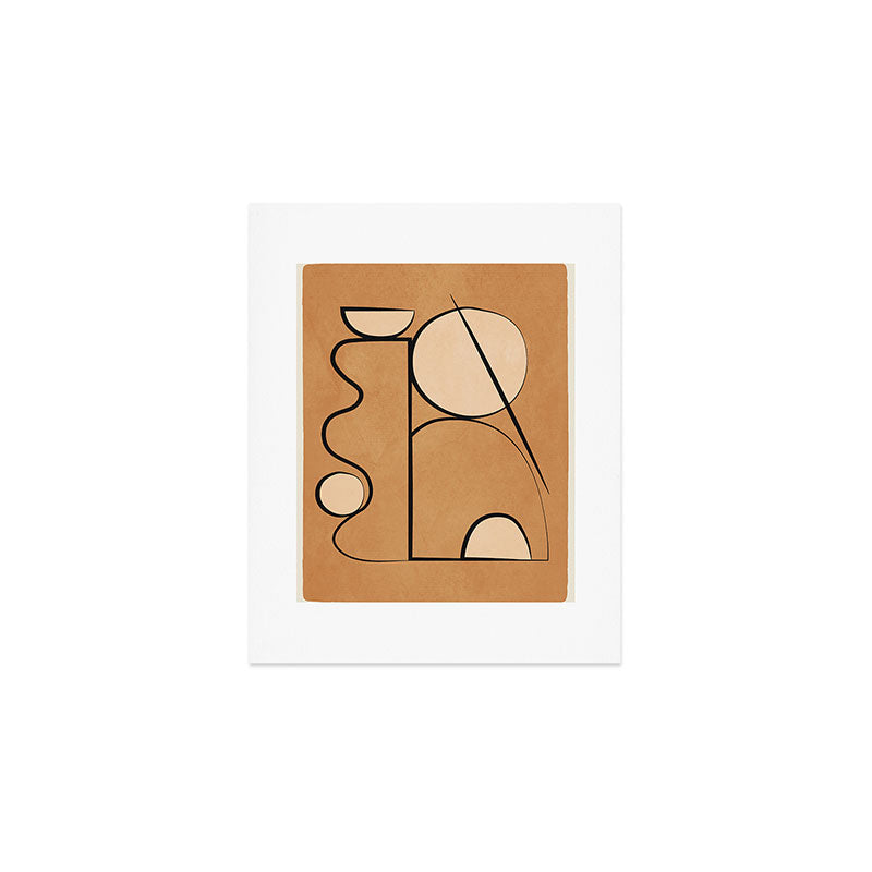 Abstract Minimal Shapes 217 Art Print Gallery Image 1