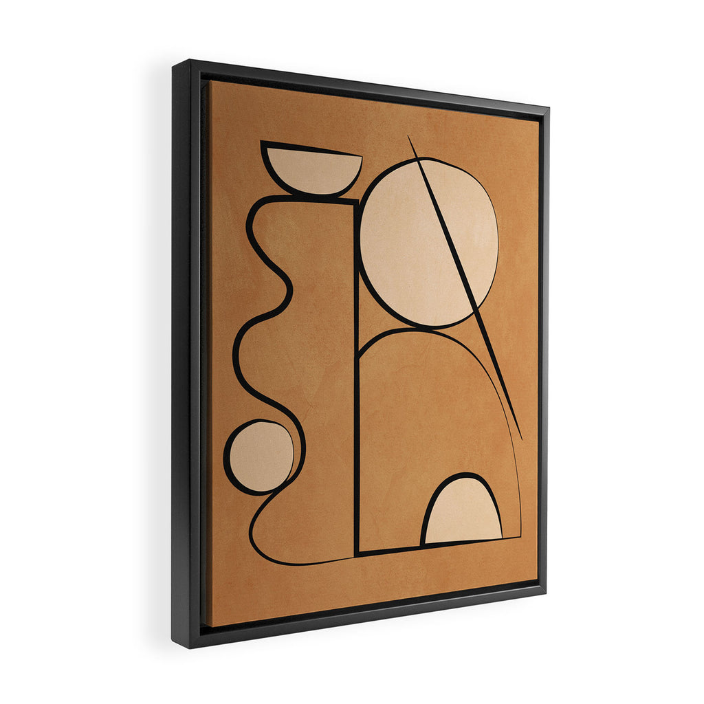Abstract Minimal Shapes 217 Framed Canvas Print Gallery Image 2