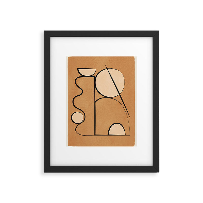 Abstract Minimal Shapes 217 Framed Art Print Gallery Image 4