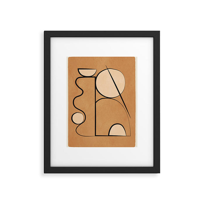 Abstract Minimal Shapes 217 Framed Art Print Gallery Image 1