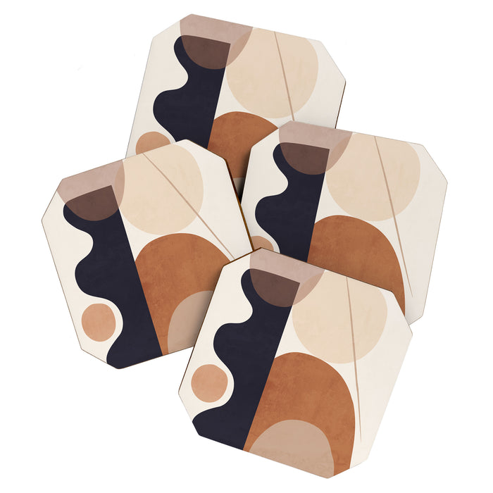 Abstract Minimal Shapes 218 Coaster Gallery Image 1