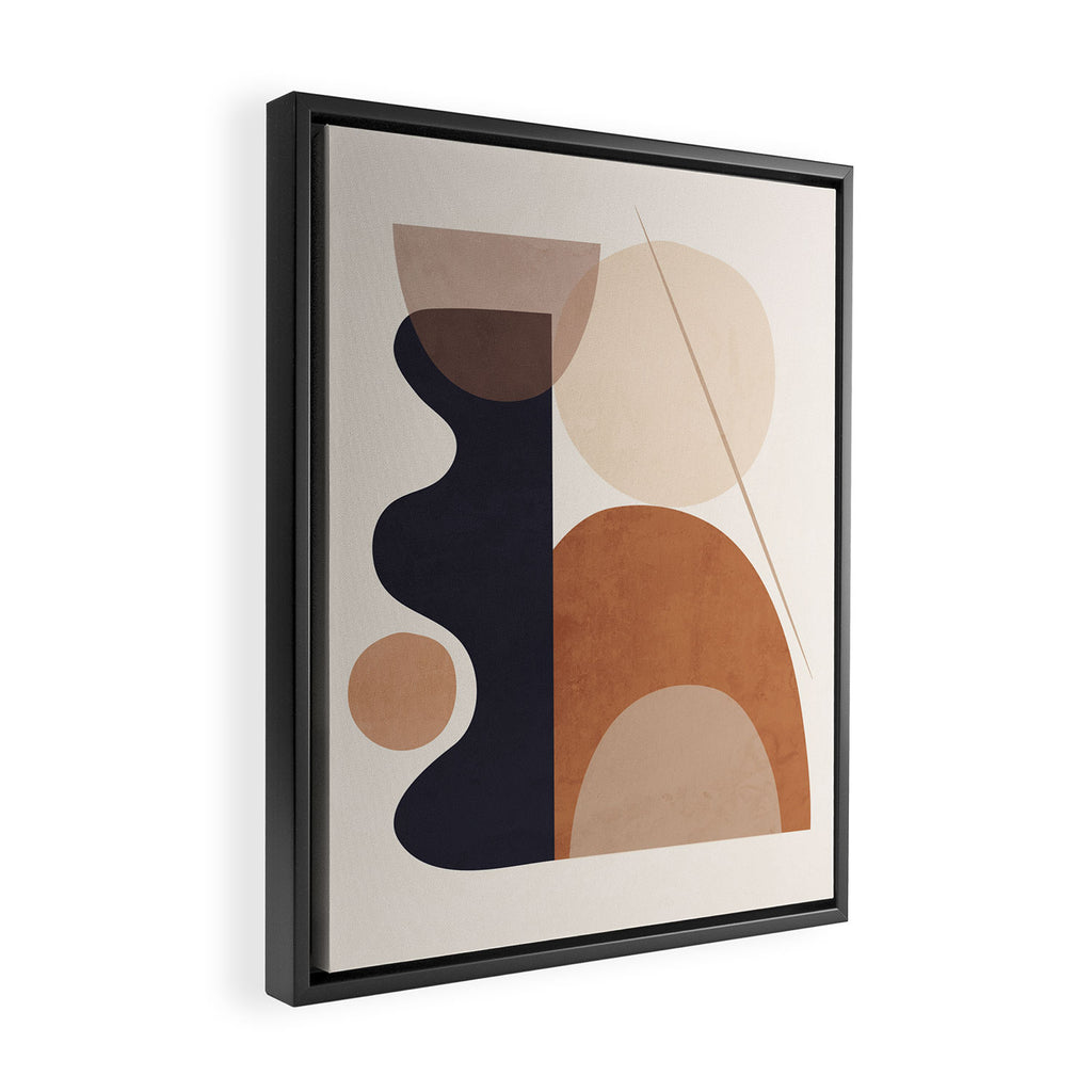 Abstract Minimal Shapes 218 Framed Canvas Print Gallery Image 2